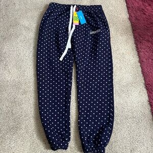 Superfresh navy with white polka dot baggies